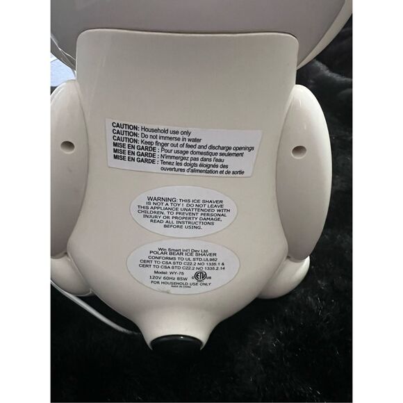 Polar Bear Ice Shaver- Model# WY-75/ 120V- Tested & Working - Picture 5 of 7